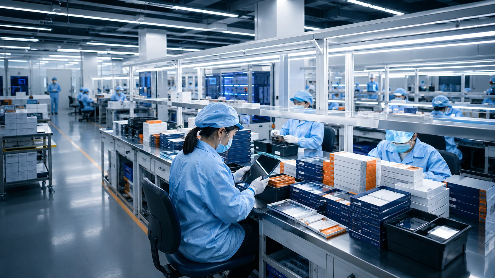 Private label screen protector packaging production