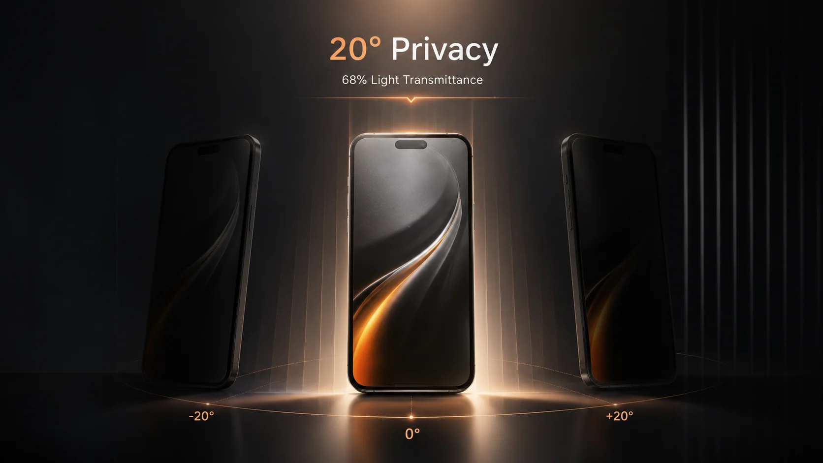HSONE 20 degree privacy and 68 percent light transmittance visual