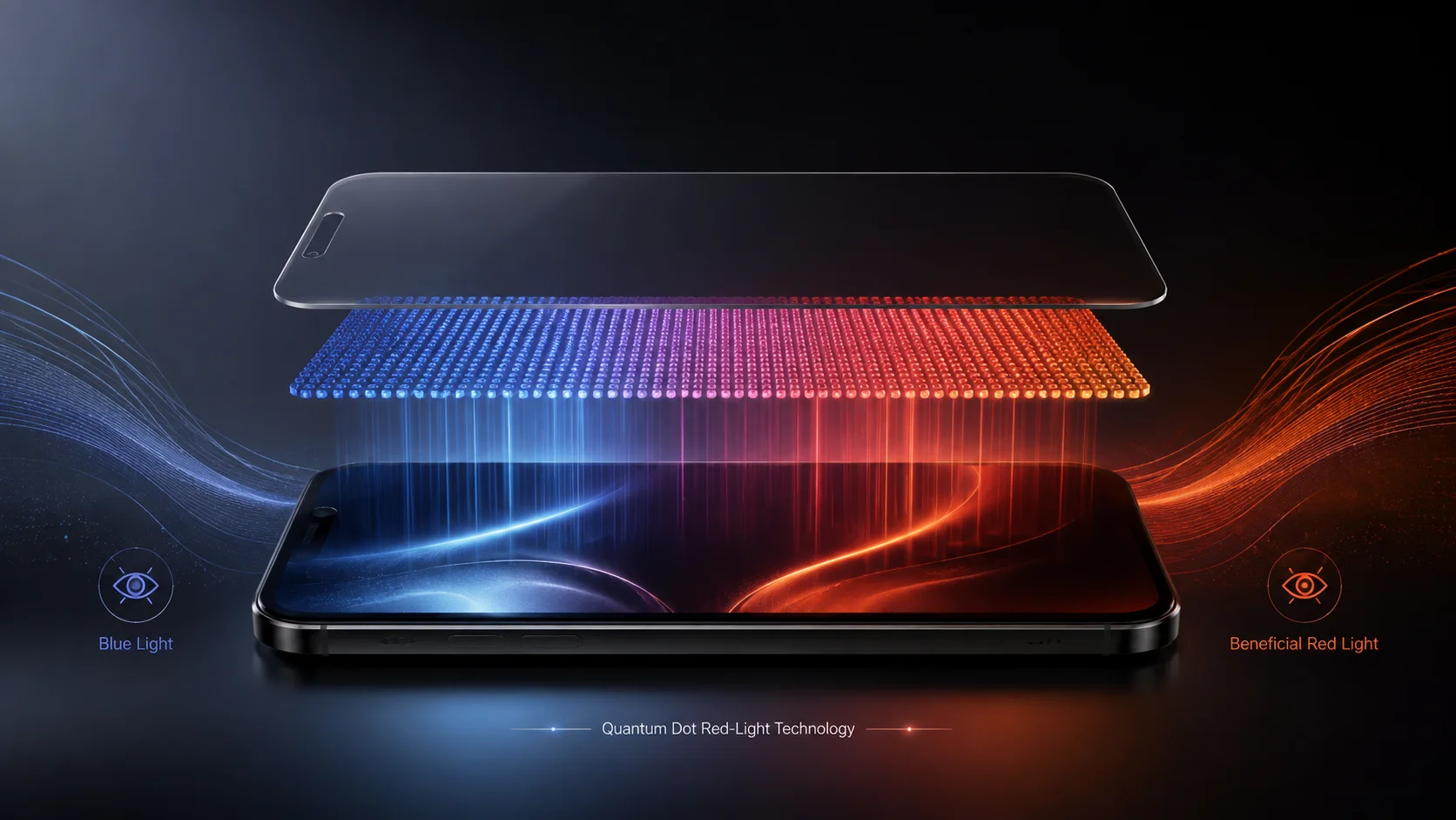 HSONE Quantum Dot Red-Light flagship technology visual
